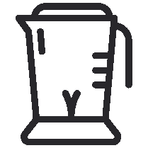 Outlined image of a blender