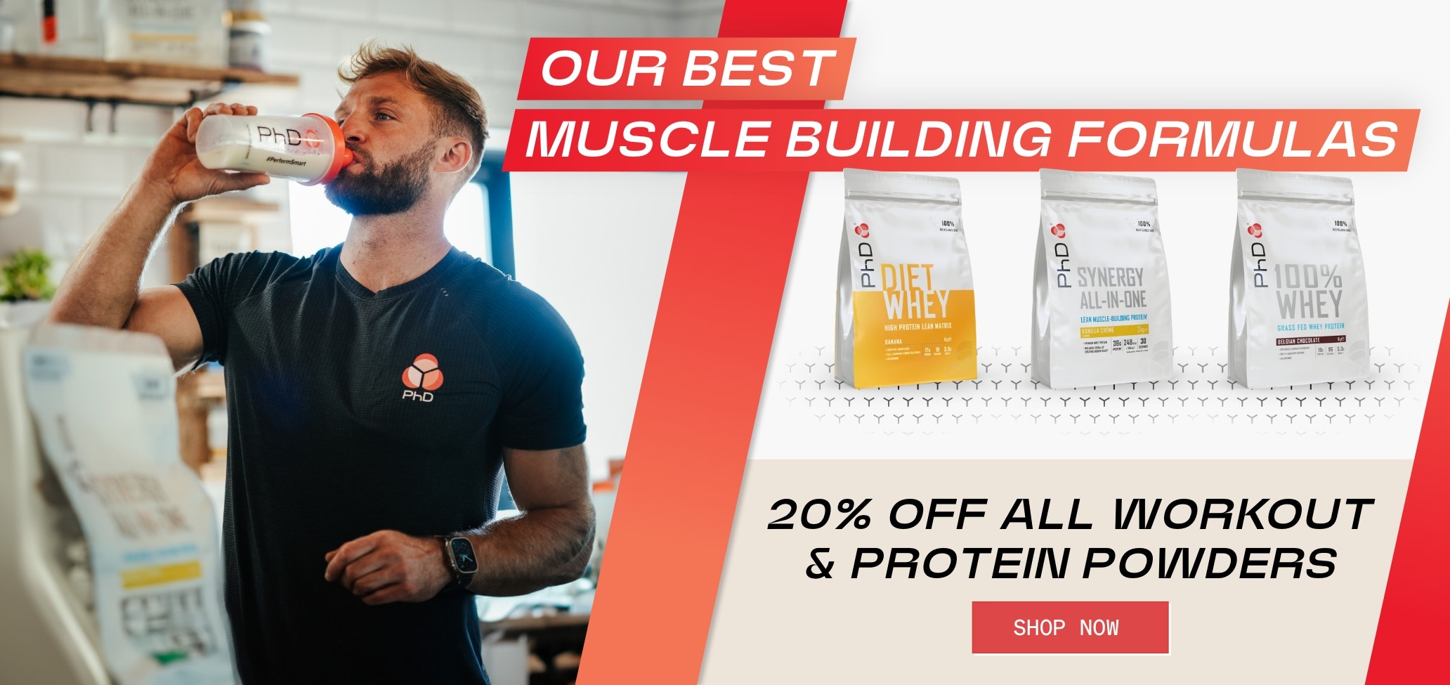 20% off Protein Powders